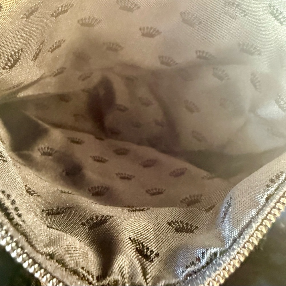 Juicy Couture Paint Splatter Nylon Satchel Shoulder Bag Crossbody Pom Pom Y2K - Picture 12 of 13